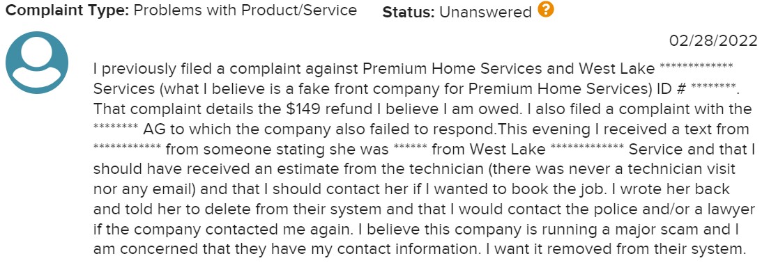 Consumer reviews – Premium Home Service